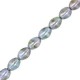 Czech Pinch beads 5x3mm Chalk white blue luster 03000/65431